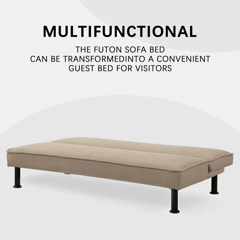 Coastrail Outdoor Convertible Sleeper Futon Sofa Bed Small Euro Lounger